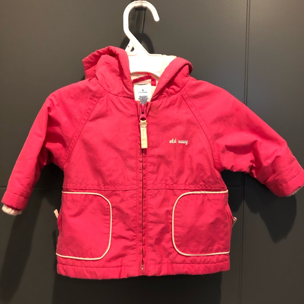 Pink lightweight coat- perfect for fall!